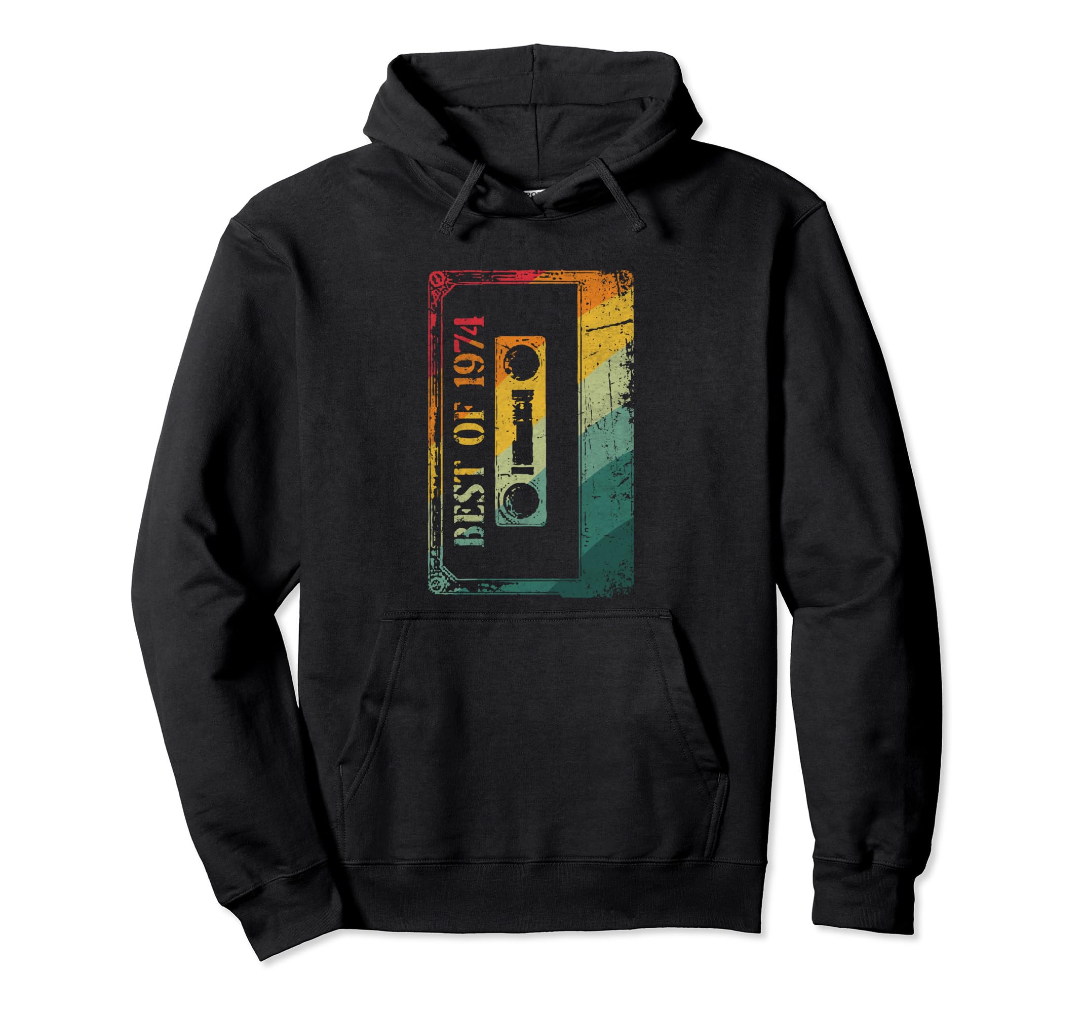 Best 1974 Cassette Tape 1974S Birthday Hoodie - Trendy Graphic Men Women - T-Shirt, Sweatshirt, Hoodie