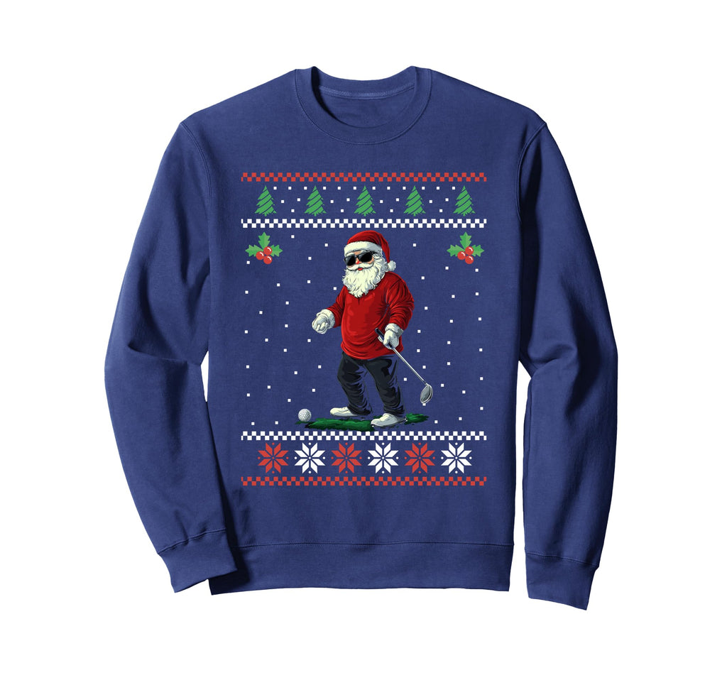 Santa Plays Golf Ugly Golfer Sweatshirt - Minimalist Print Unisex - T-Shirt, Sweatshirt, Hoodie