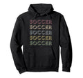 Soccer Repetitive Player Hoodie - Casual Everyday Wear Men Women - T-Shirt, Sweatshirt, Hoodie