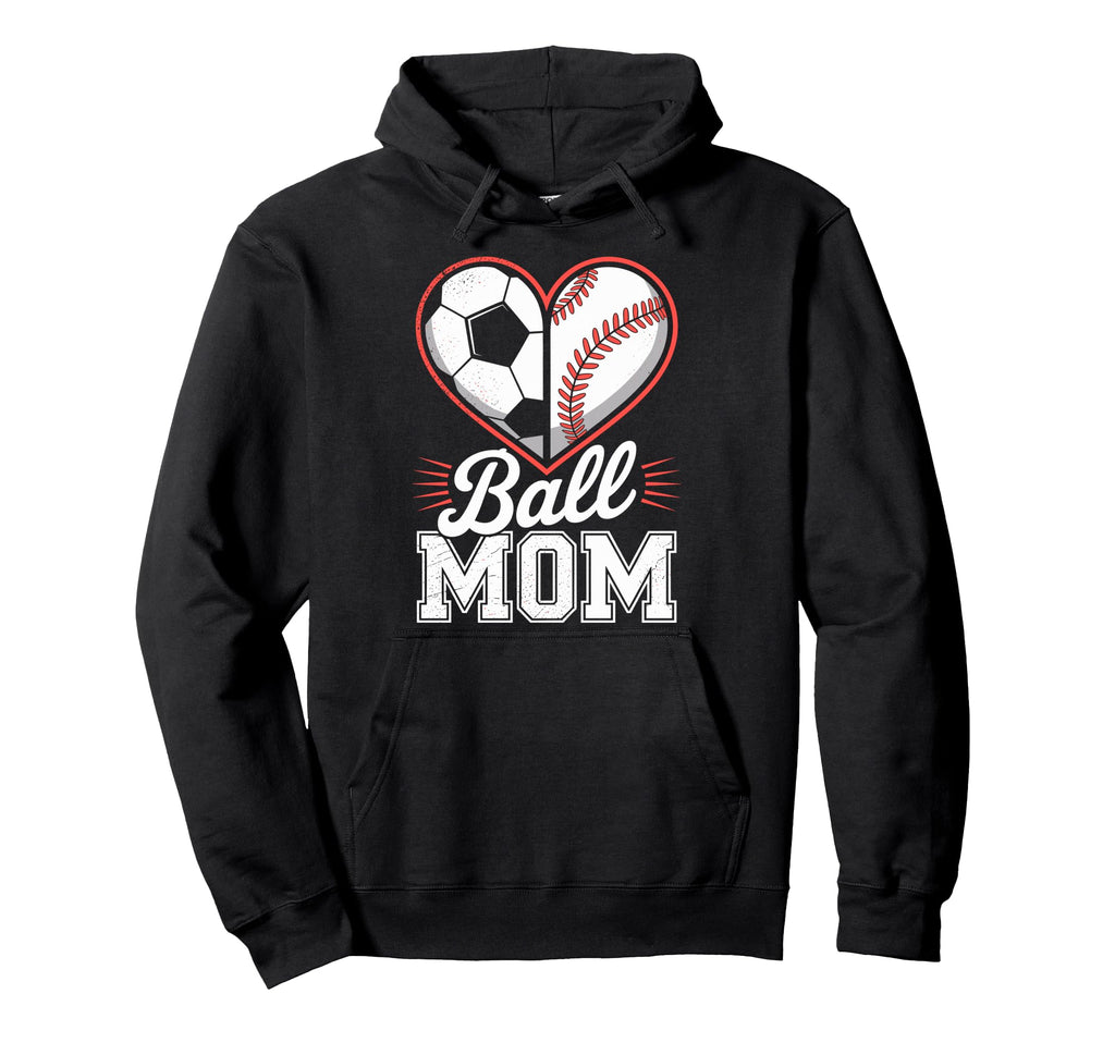 Soccer Baseball Ball Mom Soccer Player Hoodie - Custom Art Print Men Women - T-Shirt, Sweatshirt, Hoodie