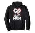 Soccer Baseball Ball Mom Soccer Player Hoodie - Custom Art Print Men Women - T-Shirt, Sweatshirt, Hoodie