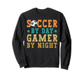Soccer Day Gamer Night Funny Sweatshirt - Minimalist Print for Adults - T-Shirt, Sweatshirt, Hoodie