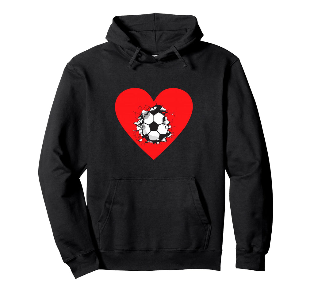 Soccer Heart Soccer And Soccer Love Soccer Hoodie - Graphic Print Unisex - T-Shirt, Sweatshirt, Hoodie