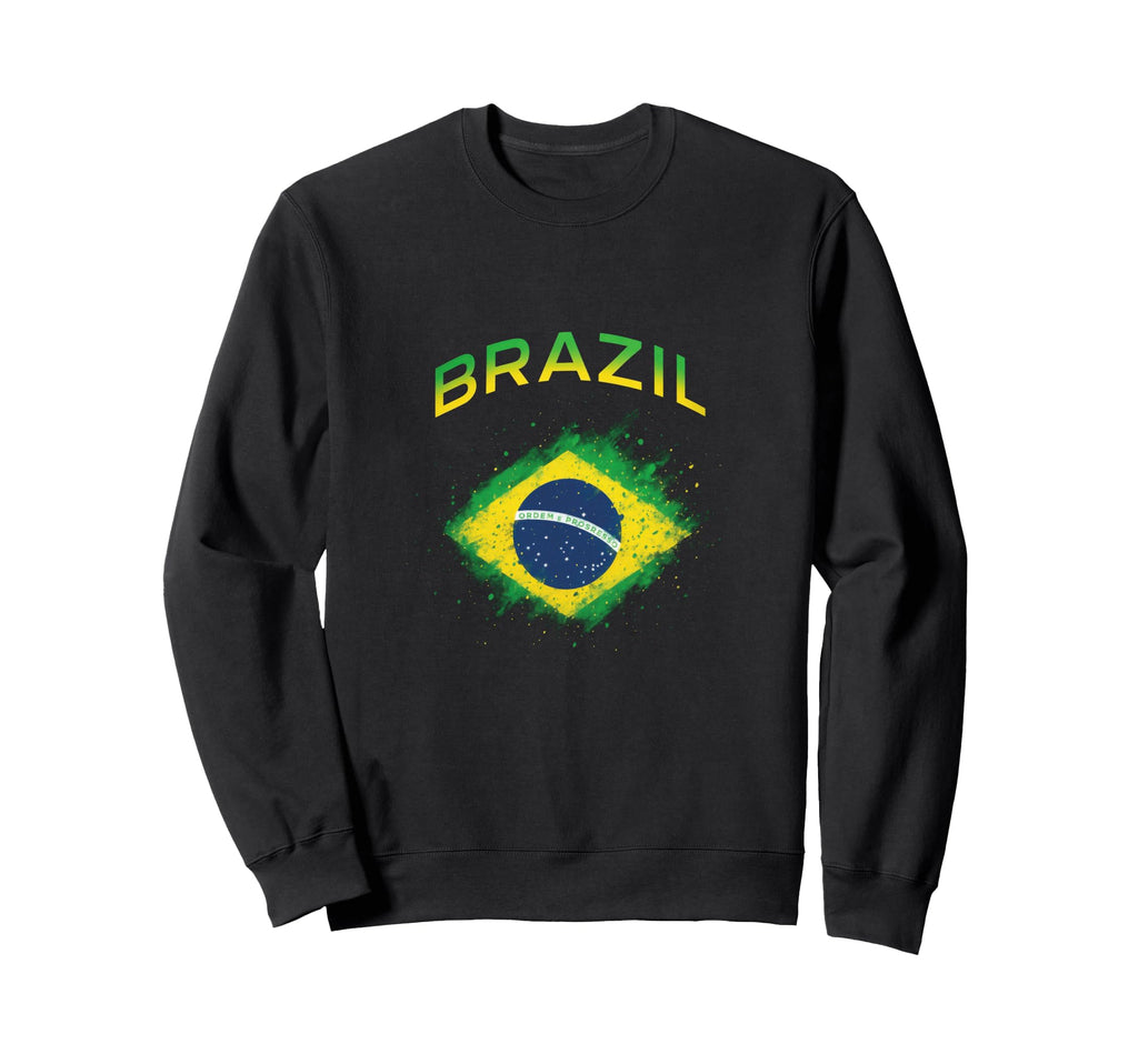 Brazil Flag Soccer Sweatshirt - Streetwear Style Men Women - T-Shirt, Sweatshirt, Hoodie