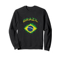 Brazil Flag Soccer Sweatshirt - Streetwear Style Men Women - T-Shirt, Sweatshirt, Hoodie