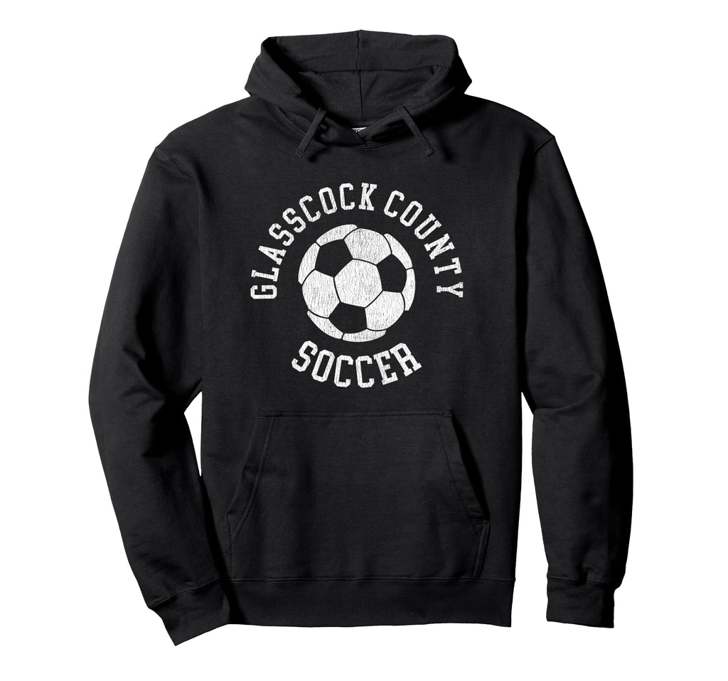 Glasscock County Soccer Distressed Hoodie - Aesthetic Graphic for Adults - T-Shirt, Sweatshirt, Hoodie