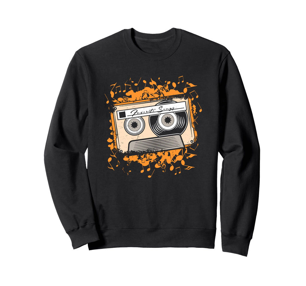 Favorite Song Cassette Tape Music Sweatshirt - Graphic Print for Adults - T-Shirt, Sweatshirt, Hoodie