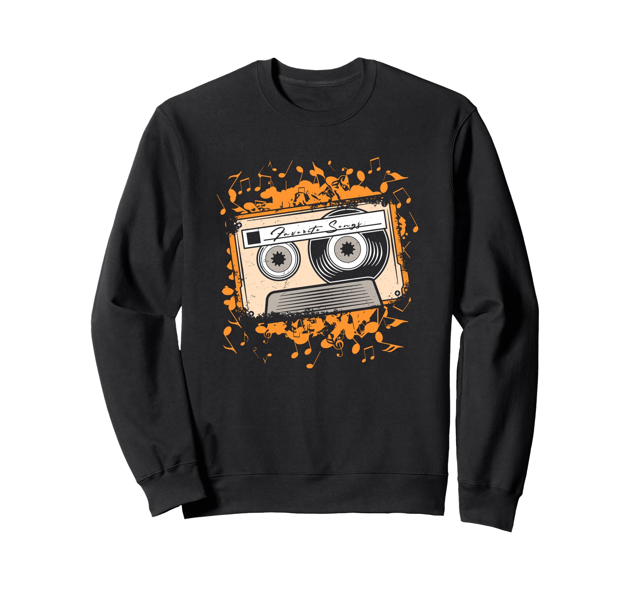Favorite Song Cassette Tape Music Sweatshirt - Graphic Print for Adults - T-Shirt, Sweatshirt, Hoodie