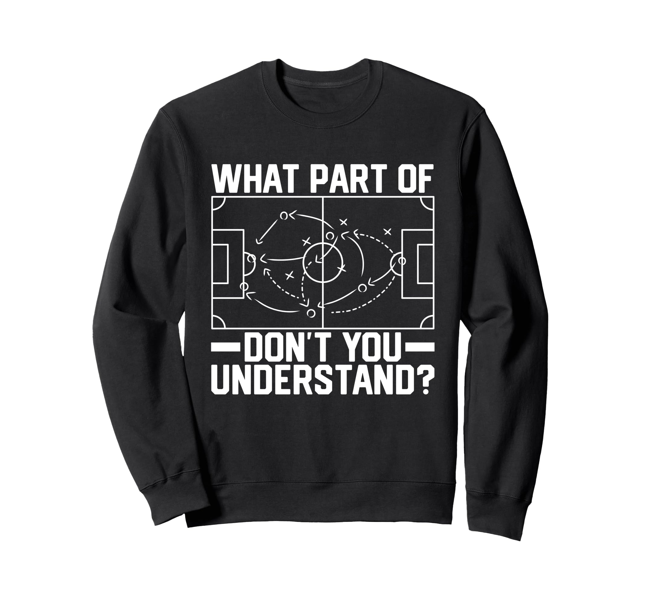 Soccer Ball Player Coach What Sweatshirt - Minimalist Print for Adults - T-Shirt, Sweatshirt, Hoodie