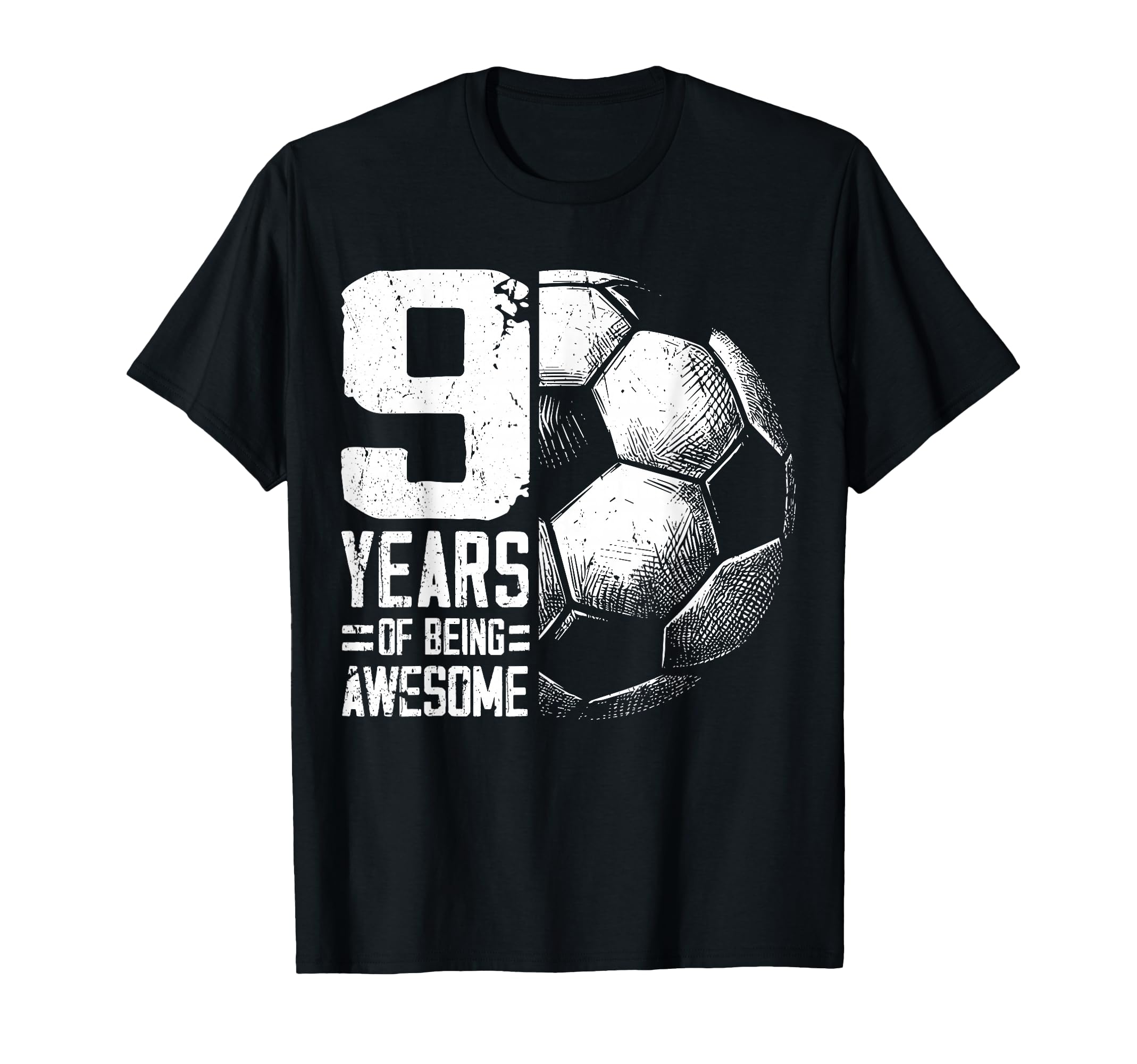 9Th Birthday Soccer Player Football T-Shirt - Aesthetic Graphic for Adults - T-Shirt, Sweatshirt, Hoodie