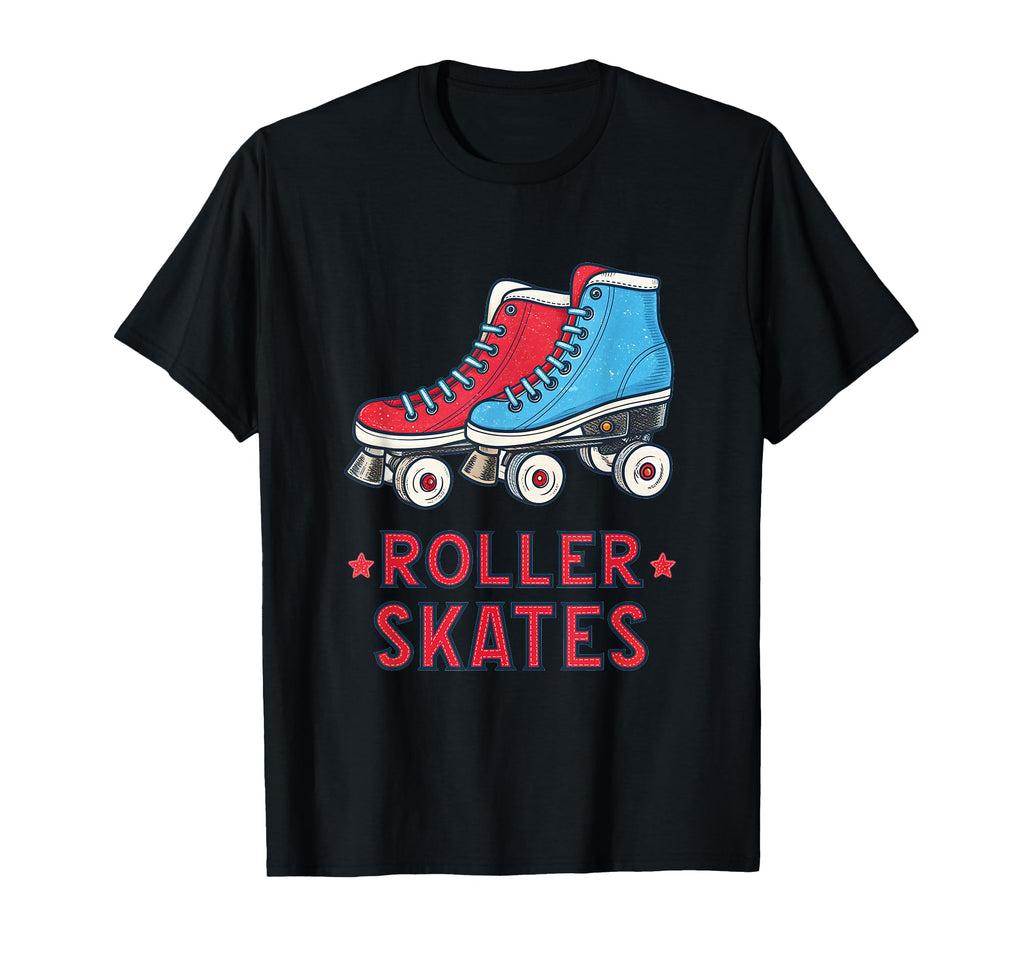 Colorful Roller Skates Illustration T-Shirt - Novelty Apparel Men Women - T-Shirt, Sweatshirt, Hoodie