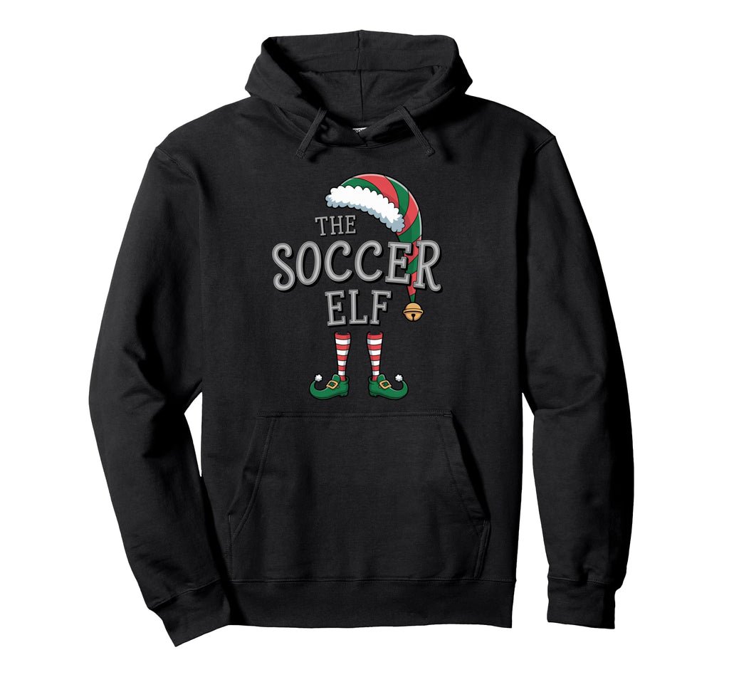 Soccer Elf Matching Family Soccer Elf Hoodie - Custom Art Print for Adults - T-Shirt, Sweatshirt, Hoodie