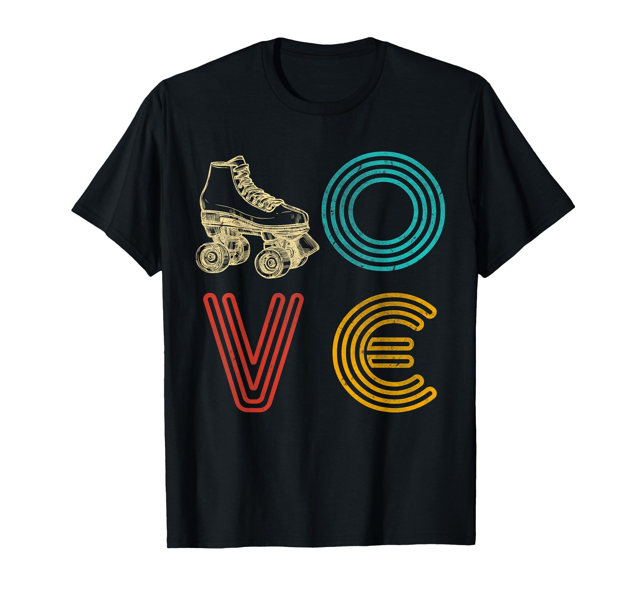 Roller Skating 70S Skate Love Birthday T-Shirt - Novelty Apparel Unisex - T-Shirt, Sweatshirt, Hoodie