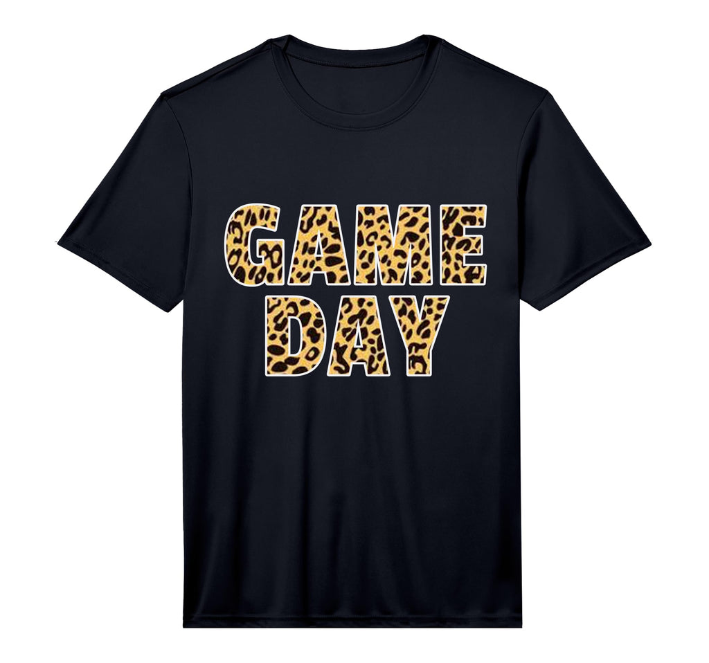 Mens Womens Game Day Leopard Football T-Shirt - Minimalist Print Men Women - T-Shirt, Sweatshirt, Hoodie