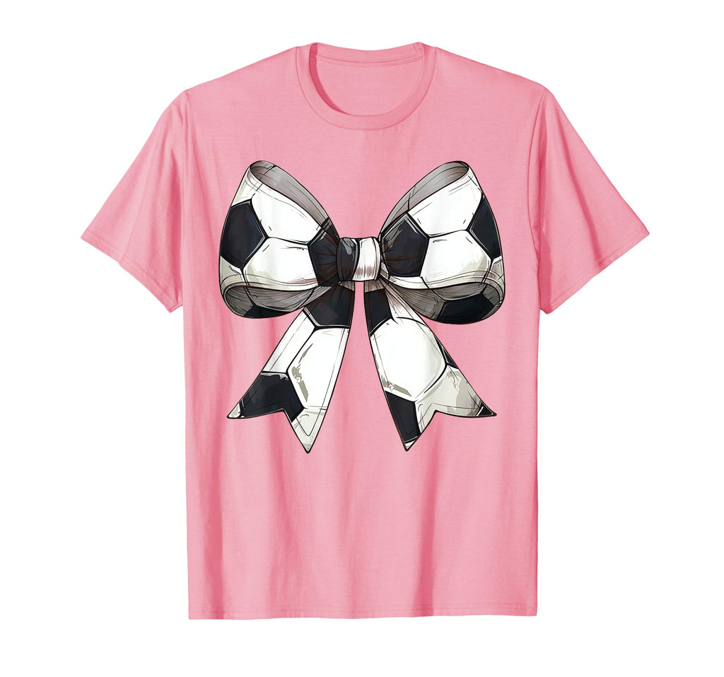 Coquette Bow Soccer Ball Pattern Mothers T-Shirt - Graphic Print Men Women - T-Shirt, Sweatshirt, Hoodie