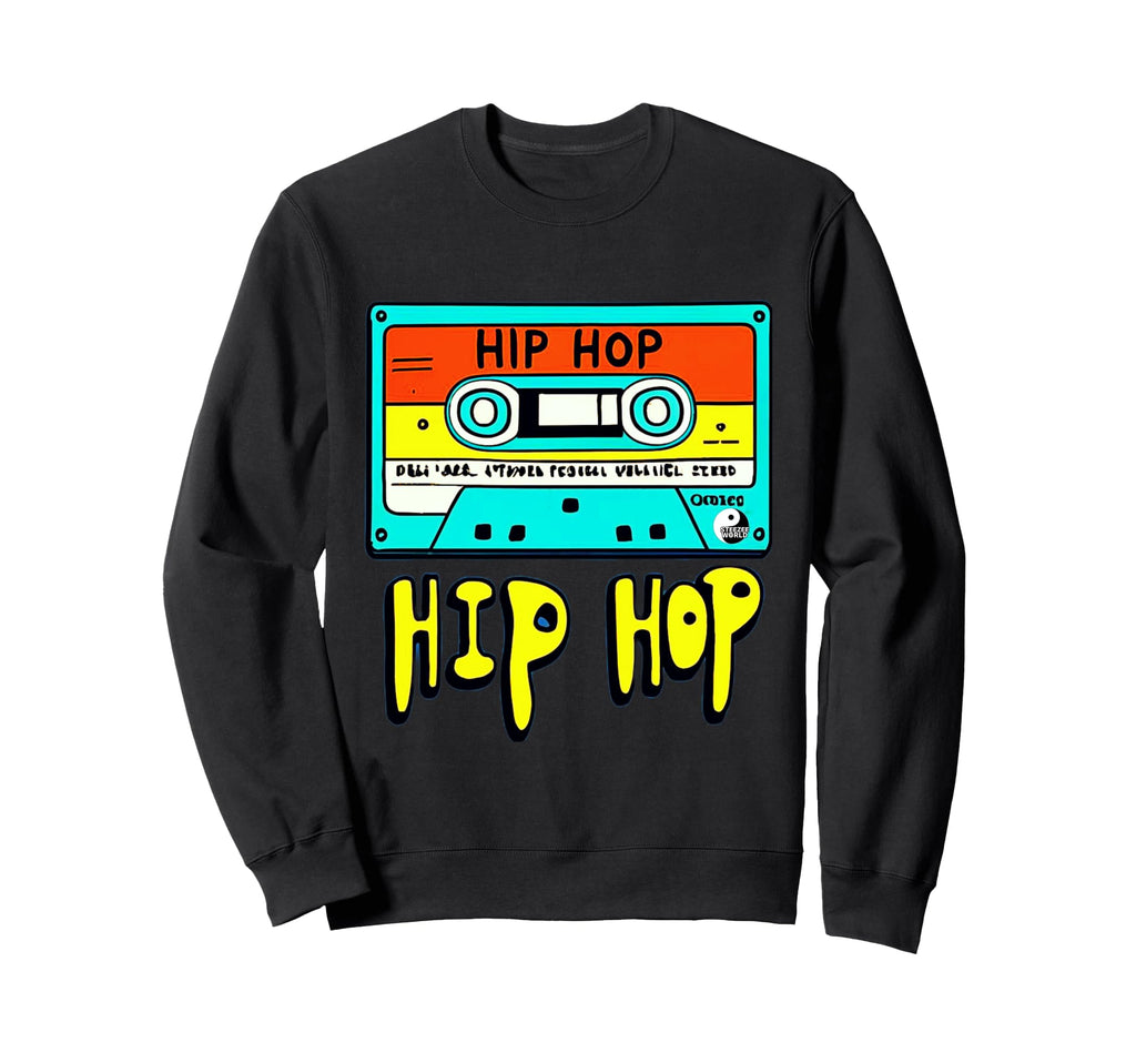 Hip Hop Cassette Tape Sweatshirt - Unique Graphic Men Women - T-Shirt, Sweatshirt, Hoodie