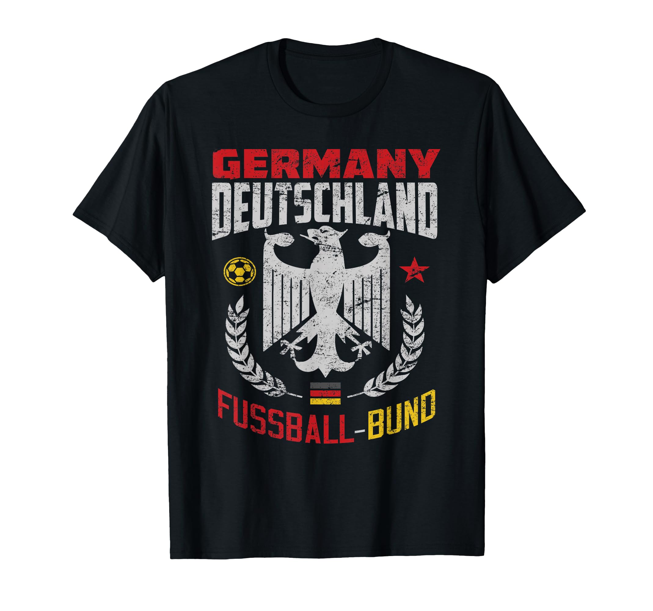 German Football Flag Germany Germans Soccer T-Shirt - Graphic Print Unisex - T-Shirt, Sweatshirt, Hoodie