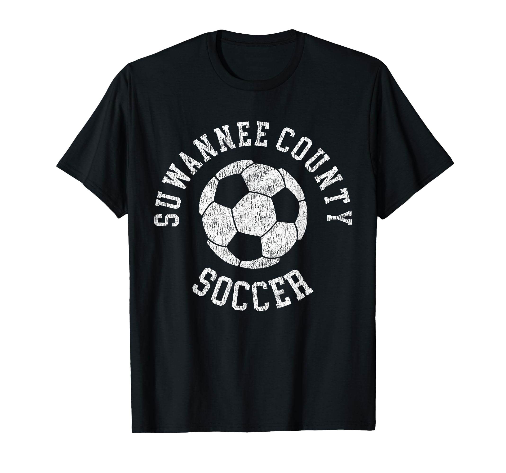 Suwannee County Soccer Distressed 90S T-Shirt - Novelty Apparel Unisex - T-Shirt, Sweatshirt, Hoodie