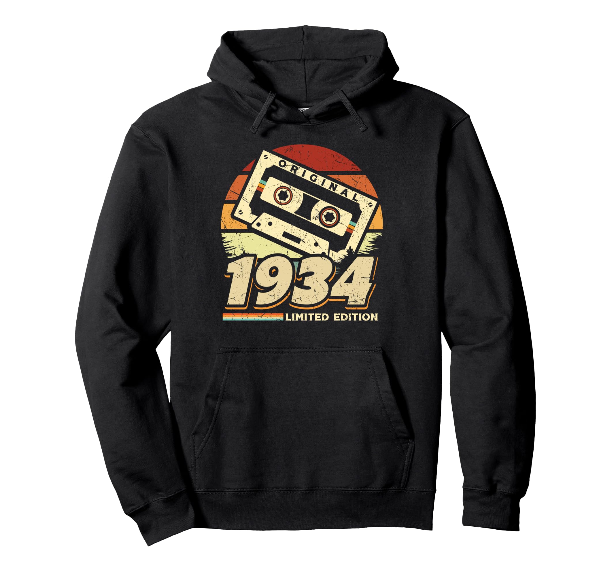 1934 Cassette Tape 90Th Birthday Hoodie - Graphic Print Unisex - T-Shirt, Sweatshirt, Hoodie