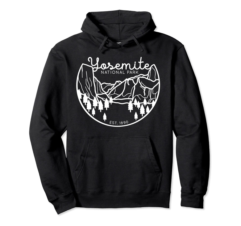 Yosemite National Park 1890 California Hoodie - Novelty Apparel Unisex - T-Shirt, Sweatshirt, Hoodie