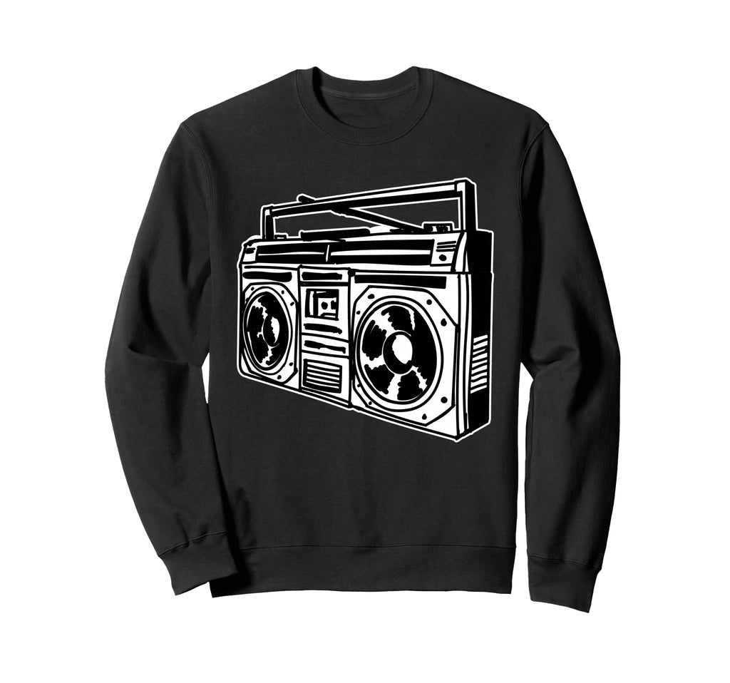 Ghetto Blaster 80S 90S Hip Hip Rap Sweatshirt - Custom Art Print Men Women - T-Shirt, Sweatshirt, Hoodie