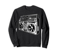 Ghetto Blaster 80S 90S Hip Hip Rap Sweatshirt - Custom Art Print Men Women - T-Shirt, Sweatshirt, Hoodie
