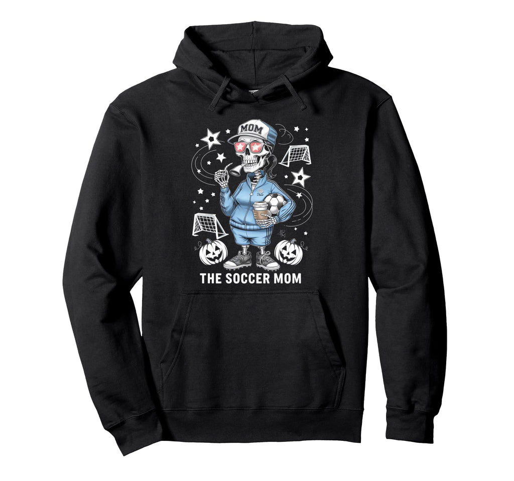 Soccer Mom Skeletton Halloween Hoodie - Casual Everyday Wear for Adults - T-Shirt, Sweatshirt, Hoodie