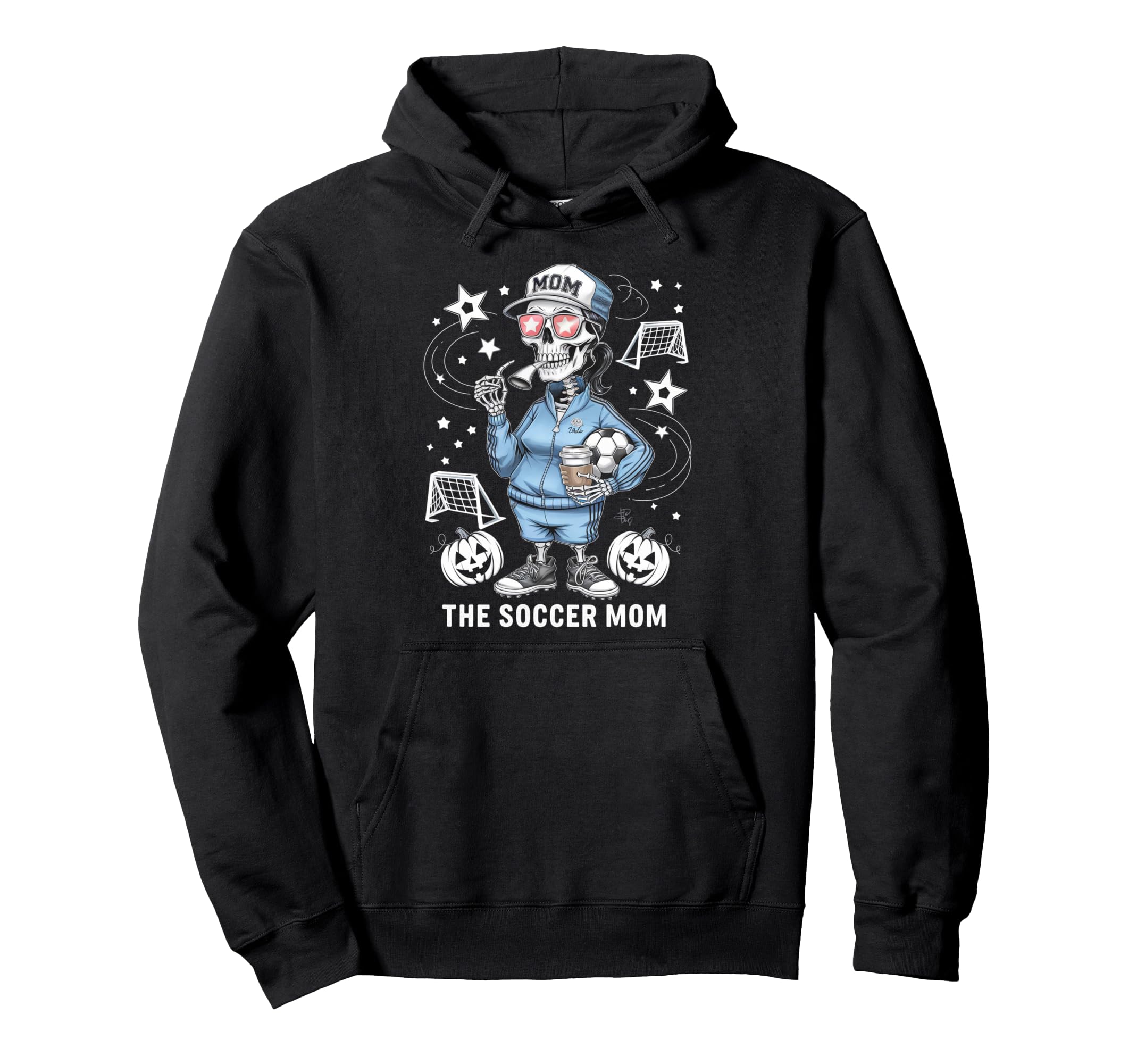 Soccer Mom Skeletton Halloween Hoodie - Casual Everyday Wear for Adults - T-Shirt, Sweatshirt, Hoodie