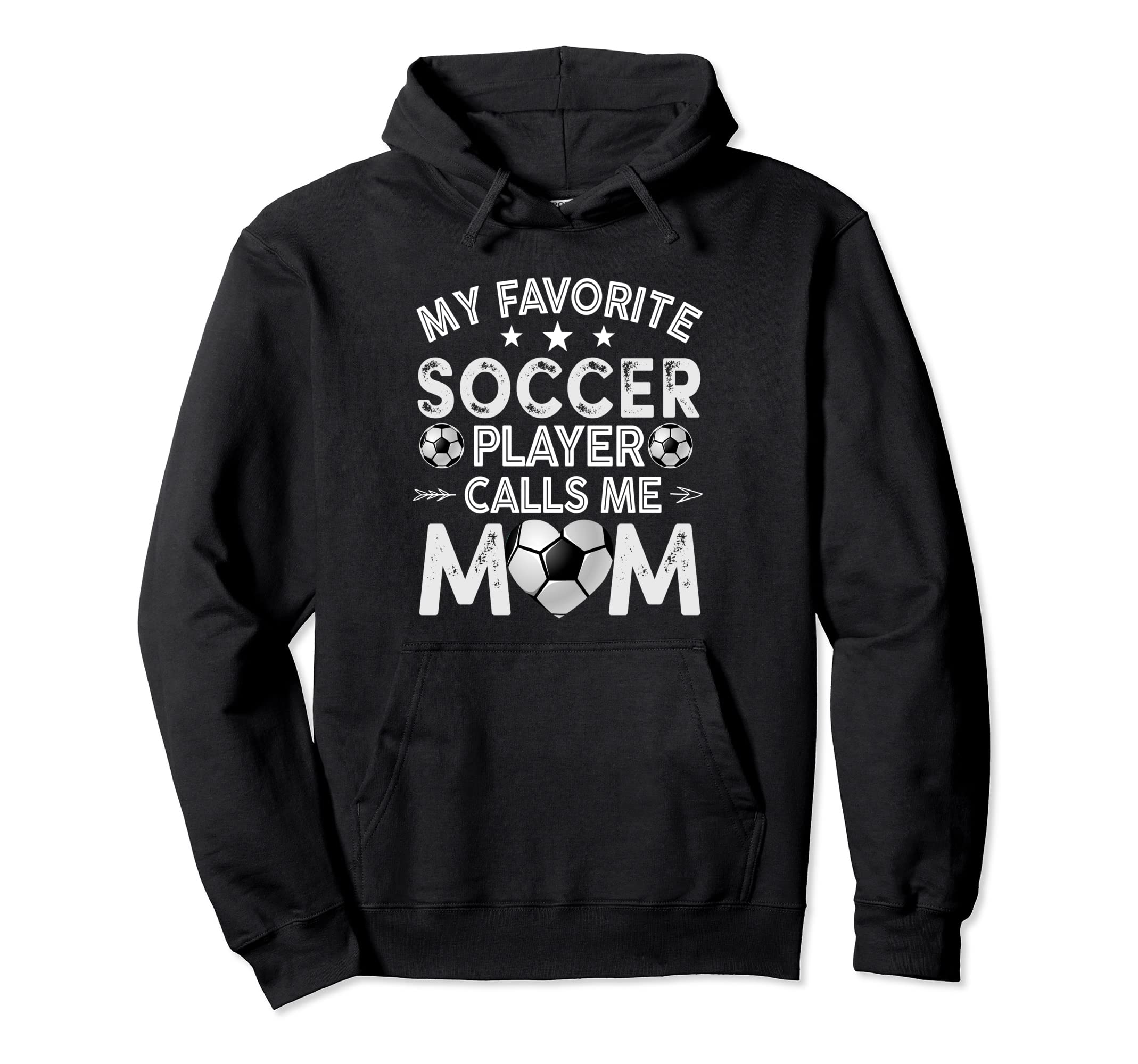 My Favorite Soccer Player Calls Me Mom Hoodie - Minimalist Print Men Women - T-Shirt, Sweatshirt, Hoodie