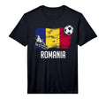 Romania Flag Romanian Soccer Flag T-Shirt - Minimalist Print for Adults - T-Shirt, Sweatshirt, Hoodie