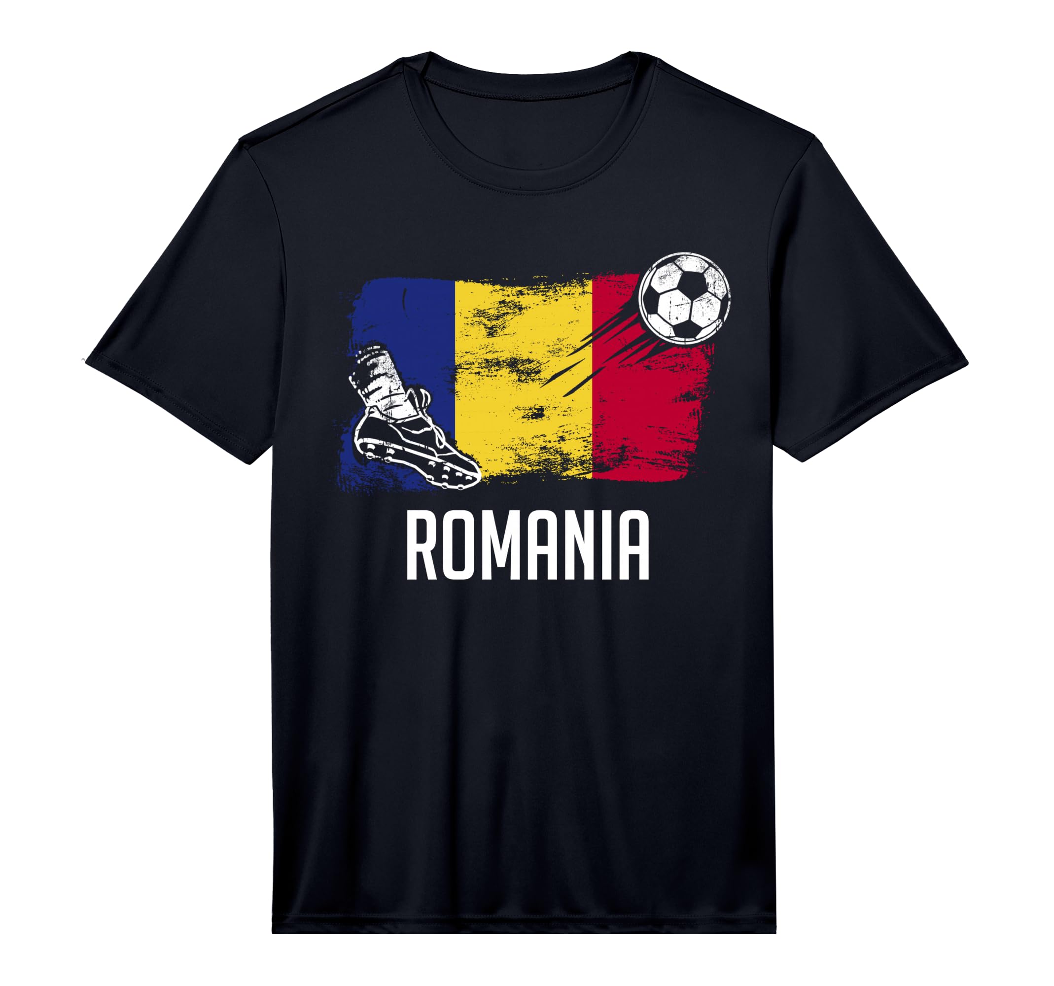 Romania Flag Romanian Soccer Flag T-Shirt - Minimalist Print for Adults - T-Shirt, Sweatshirt, Hoodie