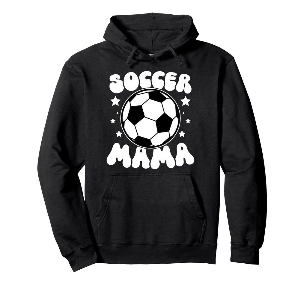 Soccer Mama Groovy Soccer Mom Soccer Hoodie - Graphic Print for Adults - T-Shirt, Sweatshirt, Hoodie