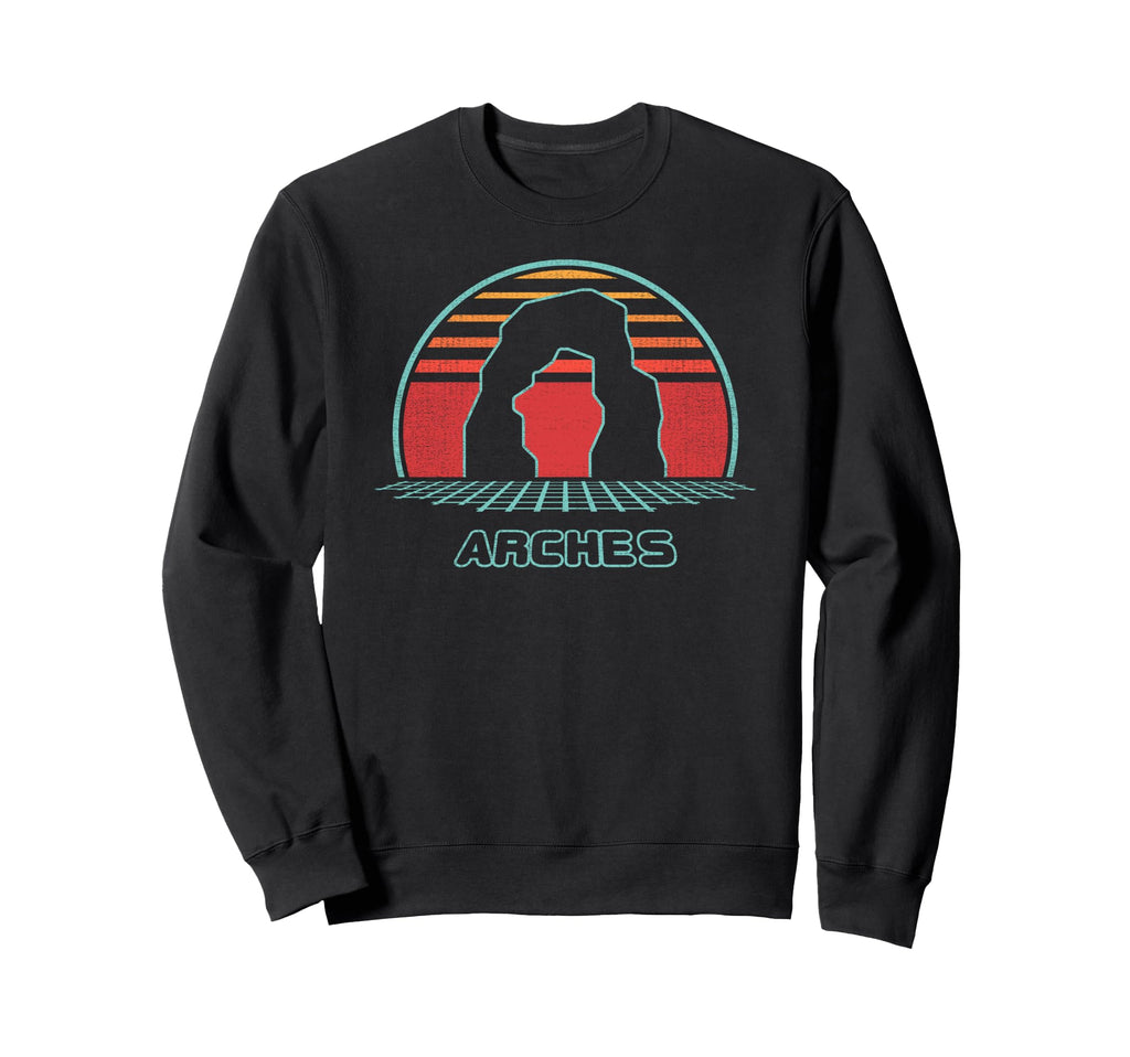 Arches National Park 80S Sweatshirt - Trendy Graphic Unisex - T-Shirt, Sweatshirt, Hoodie