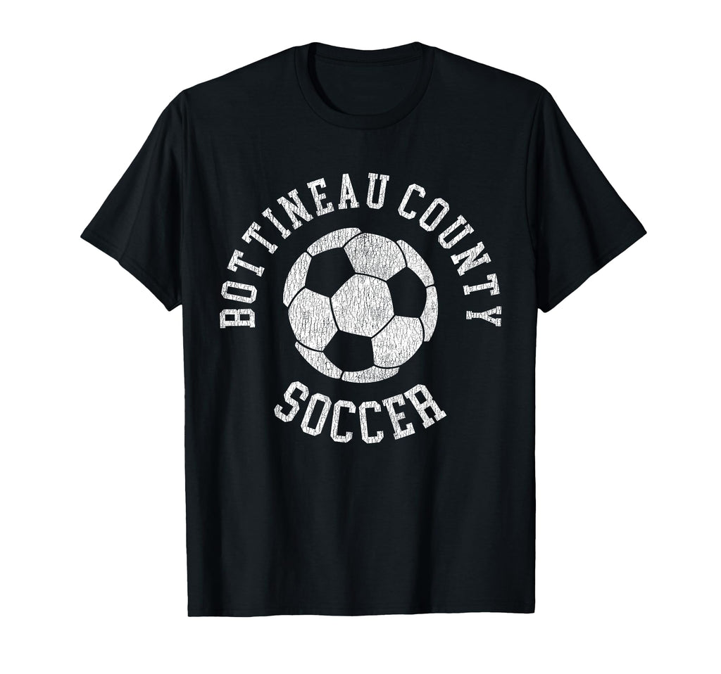 Bottineau County Soccer Distressed 90S T-Shirt - Graphic Print Men Women - T-Shirt, Sweatshirt, Hoodie