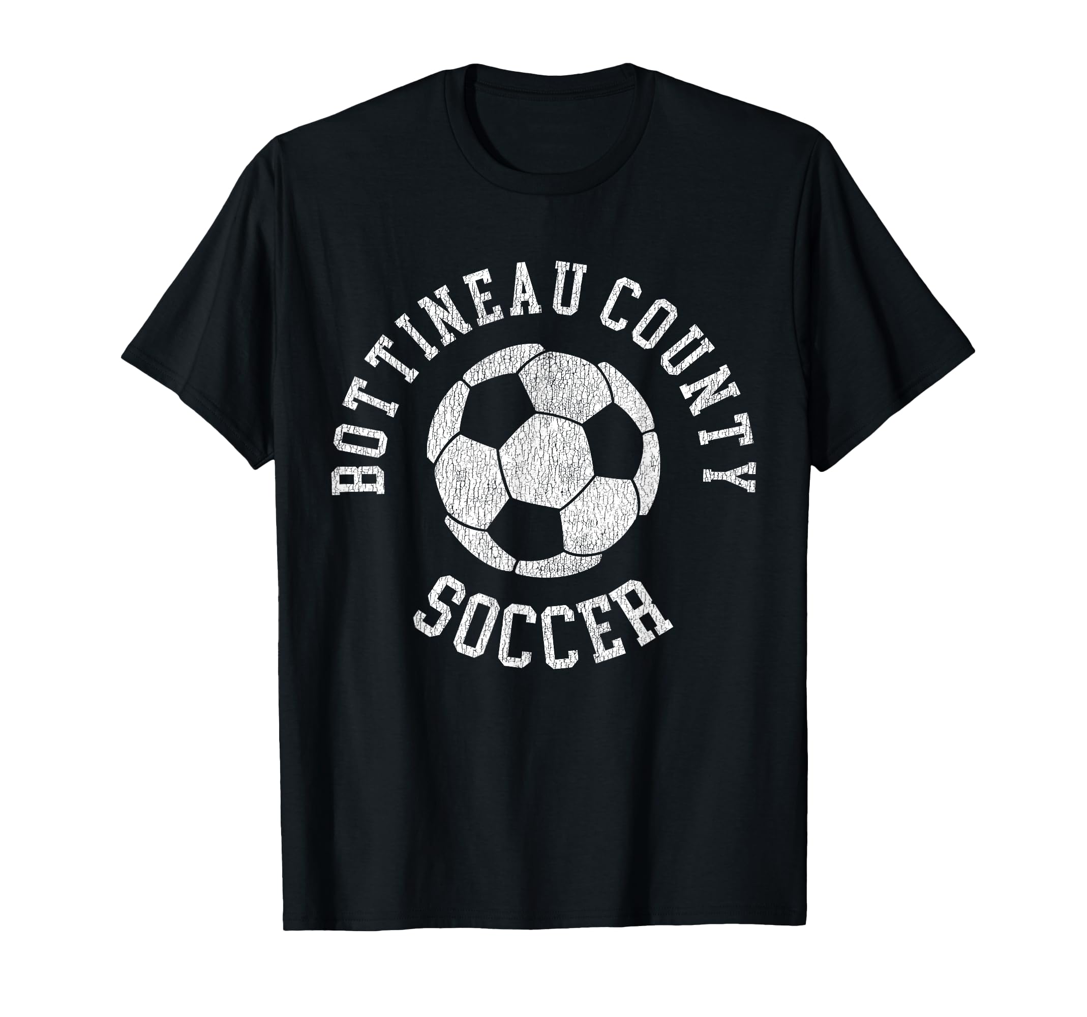Bottineau County Soccer Distressed 90S T-Shirt - Graphic Print Men Women - T-Shirt, Sweatshirt, Hoodie