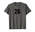 Number 26 80S 90S Soccer Team Jersey T-Shirt - Aesthetic Graphic Men Women - T-Shirt, Sweatshirt, Hoodie