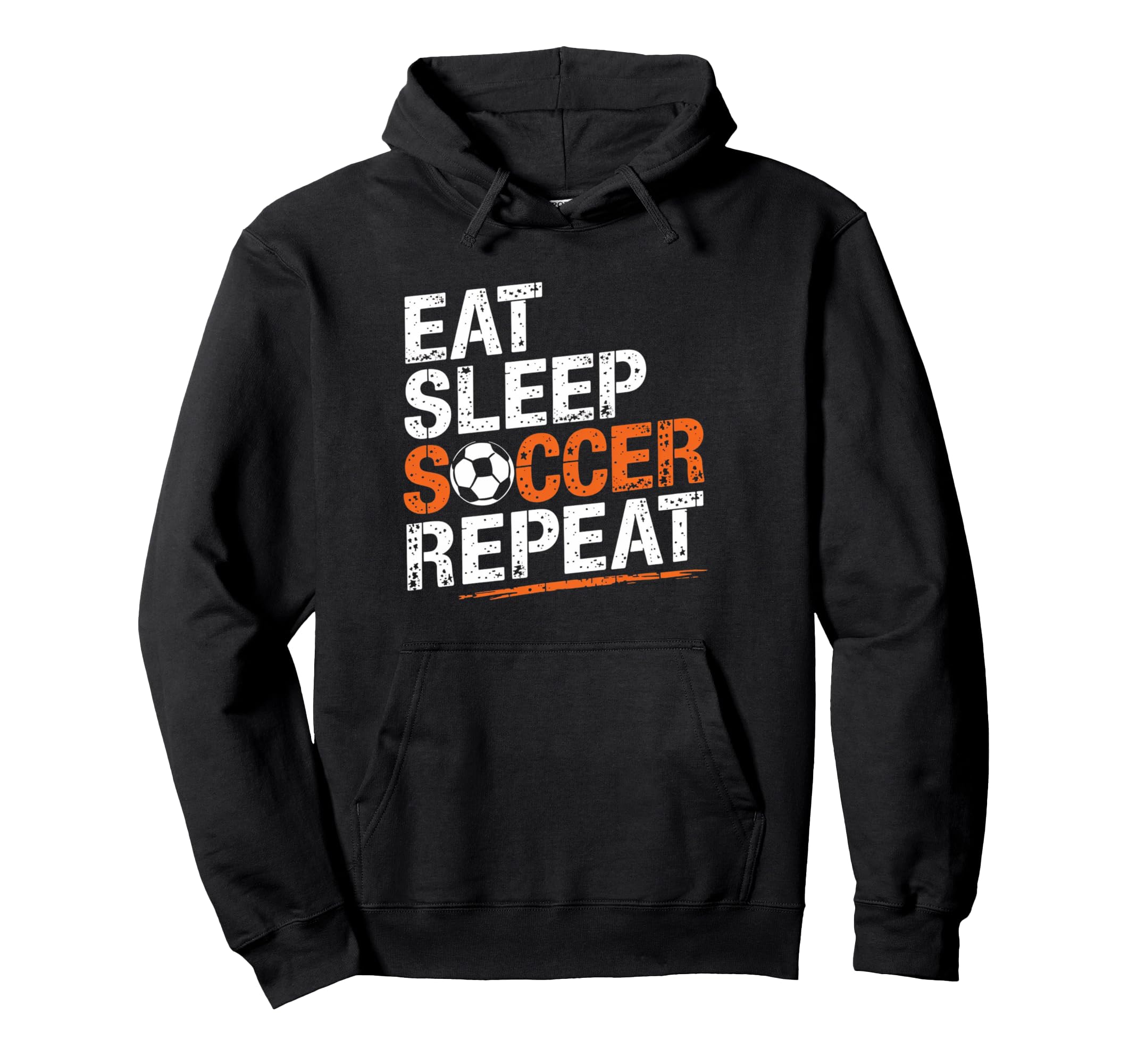 Eat Sleep Soccer Repeat Soccer Player Hoodie - Aesthetic Graphic Unisex - T-Shirt, Sweatshirt, Hoodie