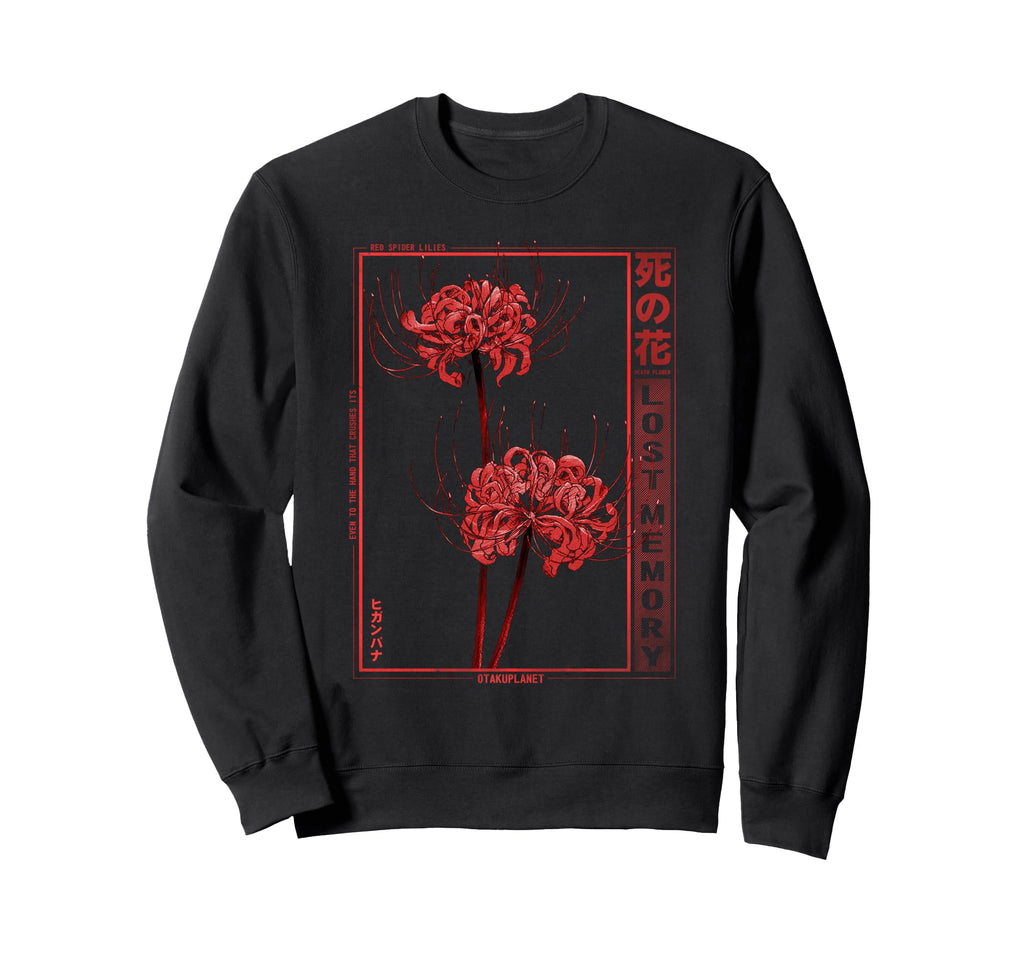 Japanese Spider Lily Soft Grunge Anime Sweatshirt - Novelty Apparel Unisex - T-Shirt, Sweatshirt, Hoodie