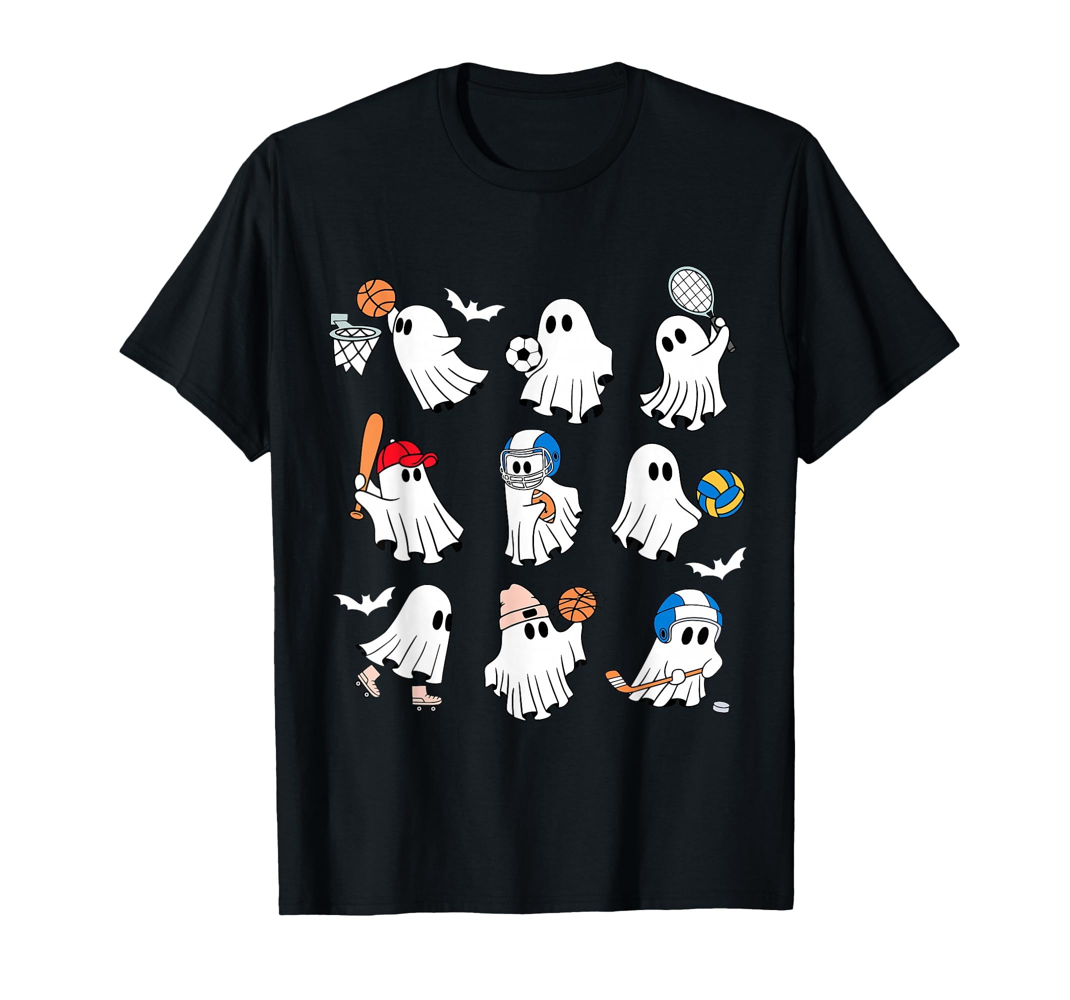 Halloween Pe Teacher Ghost Playing T-Shirt - Streetwear Style for Adults - T-Shirt, Sweatshirt, Hoodie