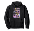 This Is Just My Soccer Mom Voice Hoodie - Aesthetic Graphic for Adults - T-Shirt, Sweatshirt, Hoodie