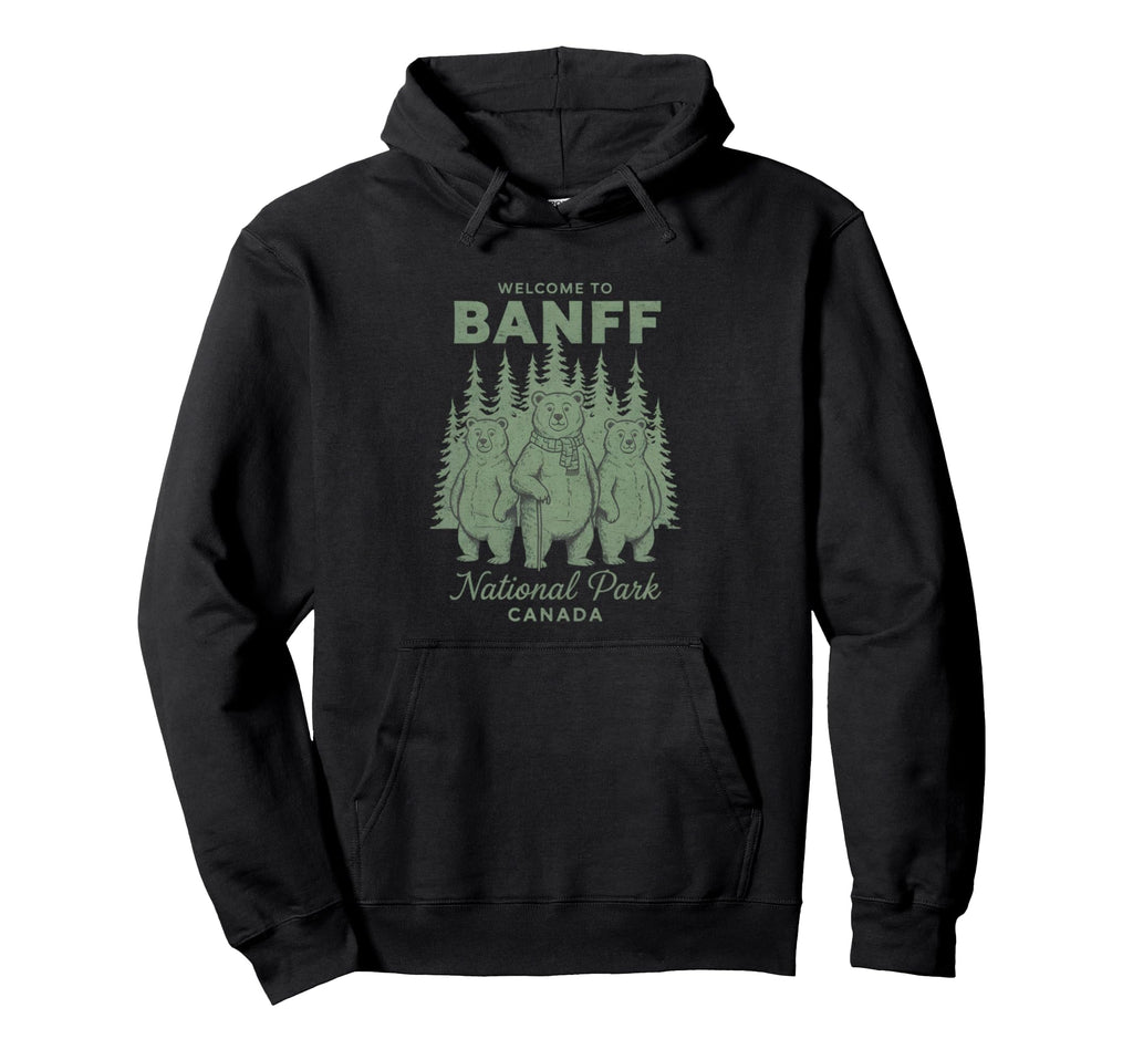 Banff National Park Bears Nature Hoodie - Streetwear Style Men Women - T-Shirt, Sweatshirt, Hoodie