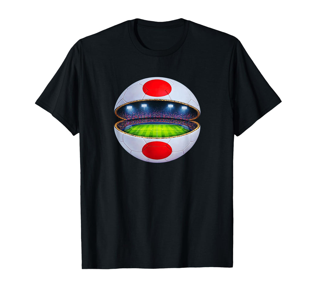 Japanese Flag Soccer Stadium Inside T-Shirt - Minimalist Print Men Women - T-Shirt, Sweatshirt, Hoodie