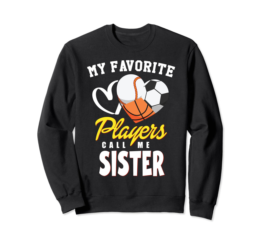 My Favorite Players Baseball Soccer Sweatshirt - Graphic Print for Adults - T-Shirt, Sweatshirt, Hoodie