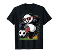 Funny Panda Playing Soccer Animal T-Shirt - Aesthetic Graphic Men Women - T-Shirt, Sweatshirt, Hoodie