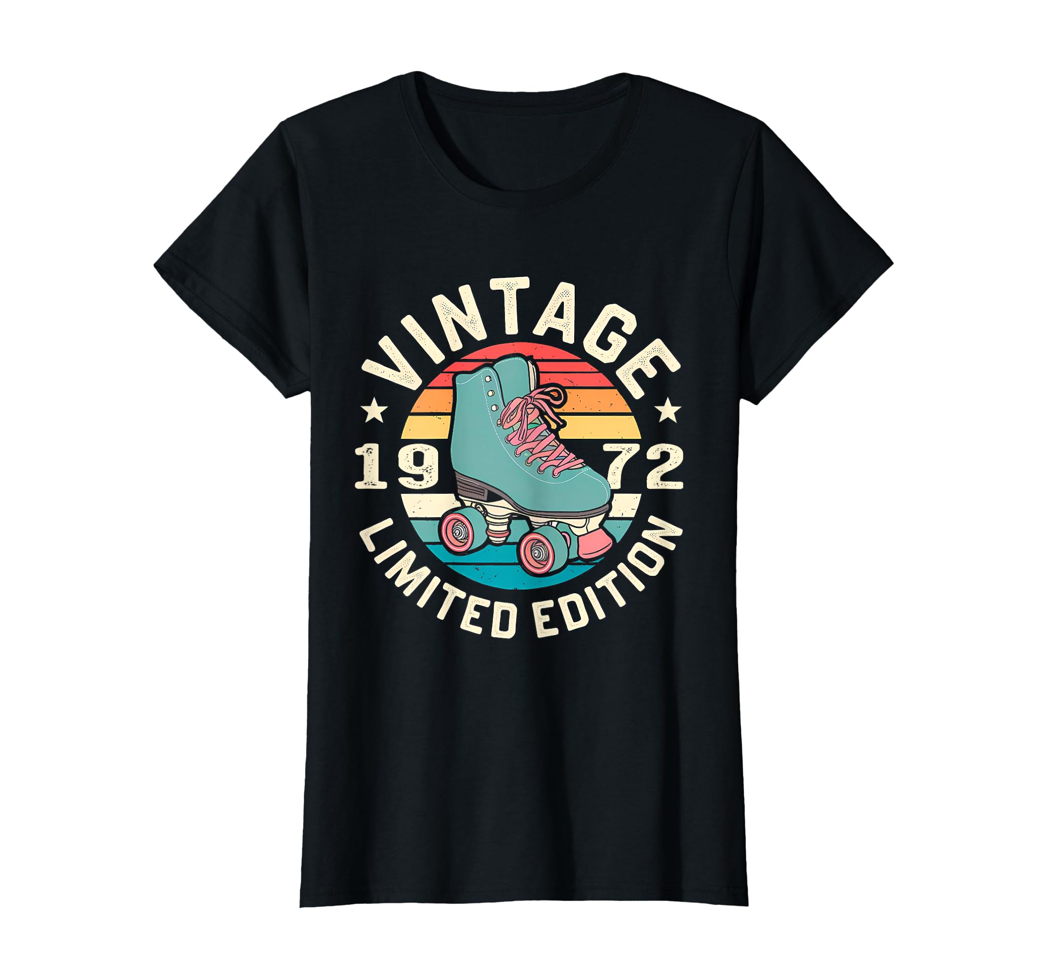 1972 Sunset Roller Skate Birthday T-Shirt - Fun Novelty Design Unisex - T-Shirt, Sweatshirt, Hoodie