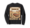 Highway 66 Historic Road American Sweatshirt - Unique Graphic for Adults - T-Shirt, Sweatshirt, Hoodie