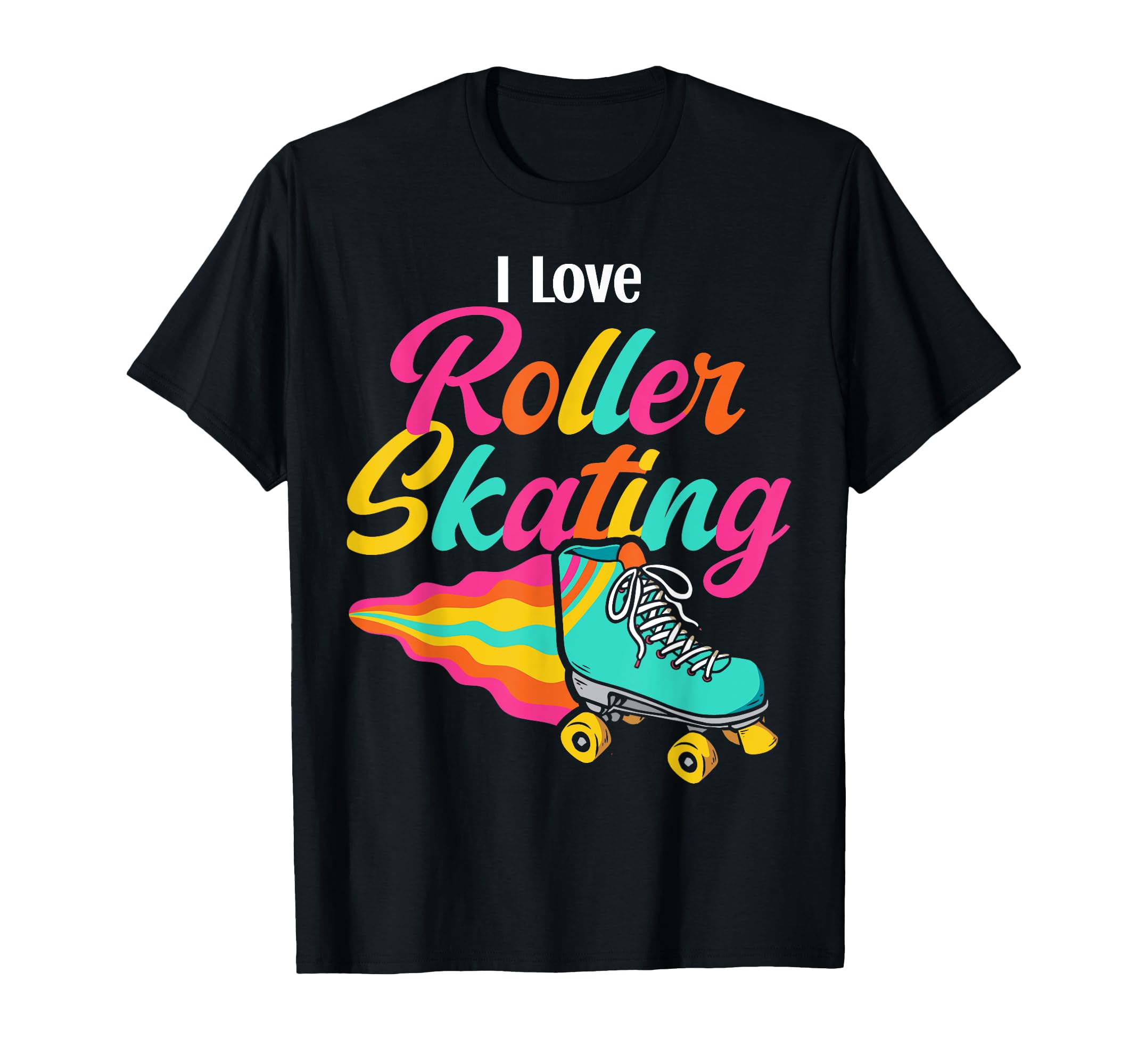 Roller Skating Skate 1970S I Love Roller T-Shirt - Graphic Print Men Women - T-Shirt, Sweatshirt, Hoodie