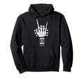 Rock Roll Skeleton Guitar Music Lover Hoodie - Streetwear Style Unisex - T-Shirt, Sweatshirt, Hoodie