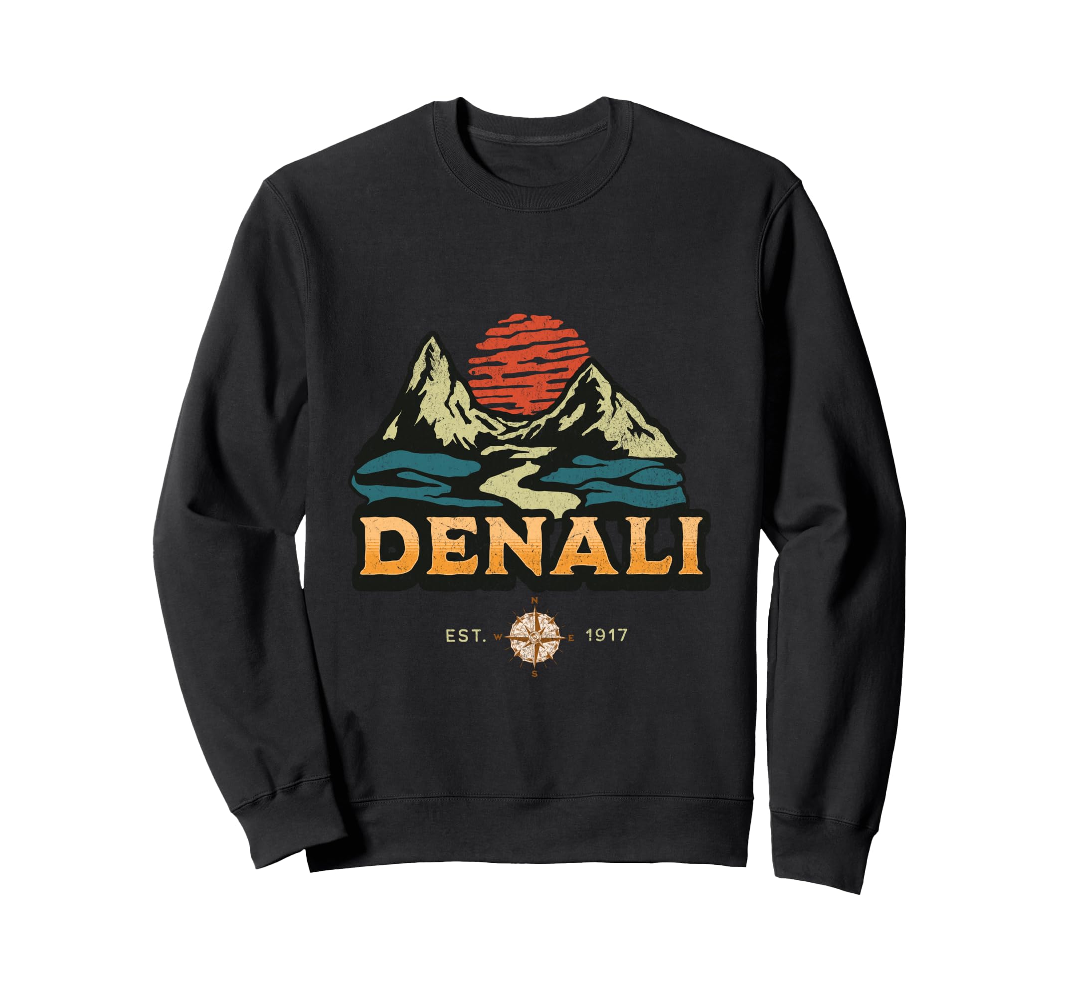 Denali Alaska National Park Sweatshirt - Streetwear Style for Adults - T-Shirt, Sweatshirt, Hoodie
