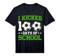 I Kicked 100 Days School Soccer Balls T-Shirt - Novelty Apparel for Adults - T-Shirt, Sweatshirt, Hoodie